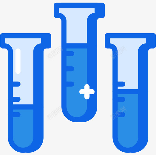 试管科学82蓝色图标svg_新图网 https://ixintu.com 科学82 蓝色 试管
