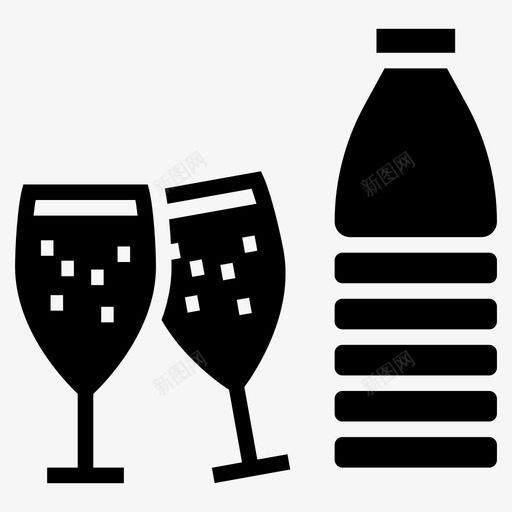饮料瓶酒精啤酒瓶图标svg_新图网 https://ixintu.com 向量 啤酒瓶 图标 字形 葡萄酒 酒精 食品 饮料