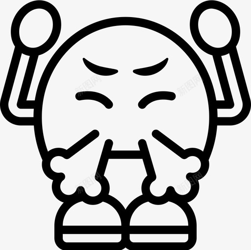 沮丧情绪化的人3直率图标svg_新图网 https://ixintu.com 情绪化的人3 沮丧 直率