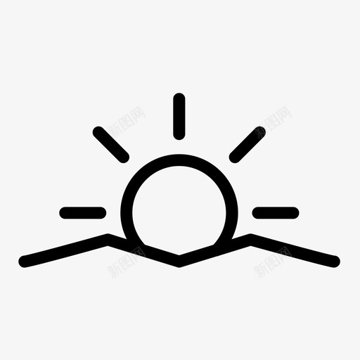 日出晨曦朝阳图标svg_新图网 https://ixintu.com 东阳 日出 晨曦 朝阳