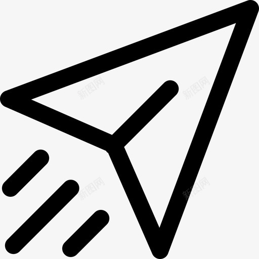 飞机投递邮寄图标svg_新图网 https://ixintu.com 发送 投递 留言 邮寄 飞机