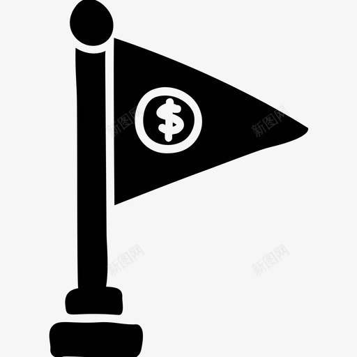 商业成就美元标志金融概念图标svg_新图网 https://ixintu.com 商业成就 电子商务字形矢量图标集 美元标志 货币符号标志 金融成功 金融概念
