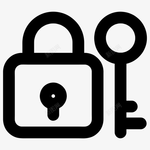 锁钥匙储物柜密码图标svg_新图网 https://ixintu.com 储物柜 安全 密码 钥匙