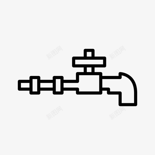 水龙头水流供水图标svg_新图网 https://ixintu.com 供水 工业 水流 水系 水龙头 系统