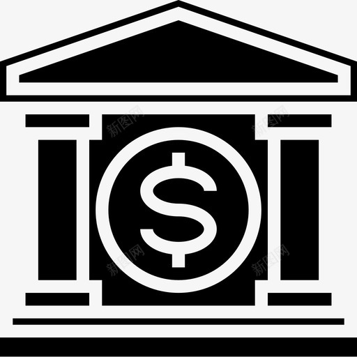 银行钱75装满图标svg_新图网 https://ixintu.com 装满 银行