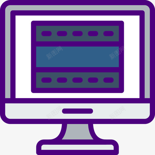 计算机多媒体61线性彩色图标svg_新图网 https://ixintu.com 多媒体 彩色 线性 计算机