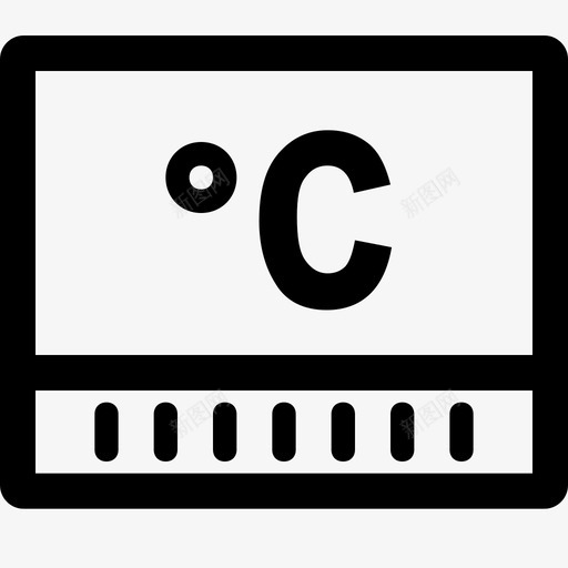 温度传感器svg_新图网 https://ixintu.com 温度传感器 线性 单色