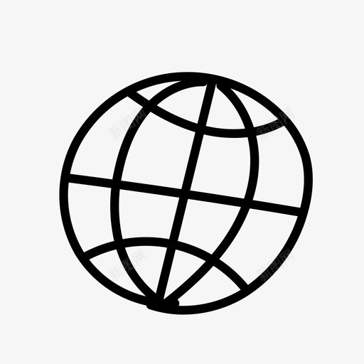 地球地图地球仪互联网图标svg_新图网 https://ixintu.com 互联网 地图和地理 地球仪 地球地图