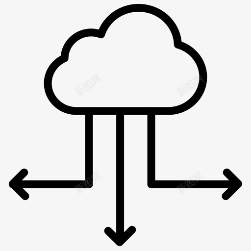 发布管理云部署云服务器图标svg_新图网 https://ixintu.com devops line 发布 存储 服务器 测试 管理 部署