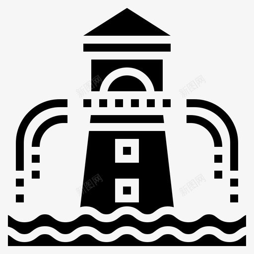 灯塔水上公园19雕文图标svg_新图网 https://ixintu.com 公园 水上 灯塔 雕文