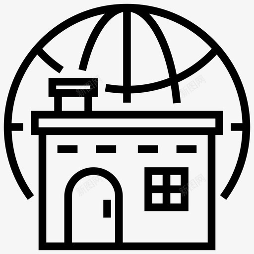 全球房地产建筑全球基础设施图标svg_新图网 https://ixintu.com 全球 向量 图标 基础设施 建筑 房地产