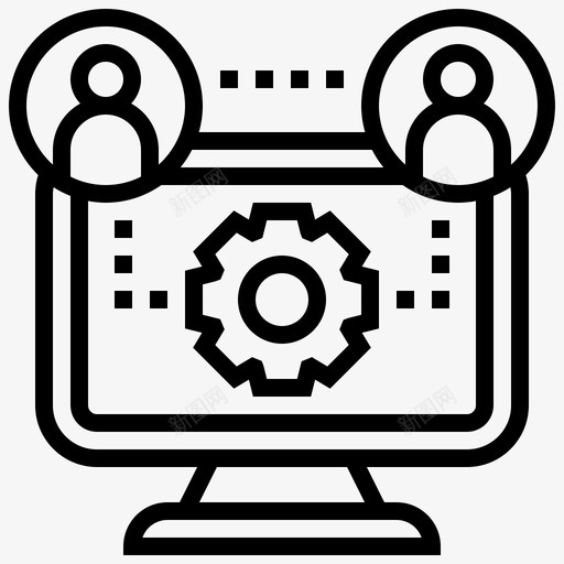 网状茎13线形图标svg_新图网 https://ixintu.com 线形 网状