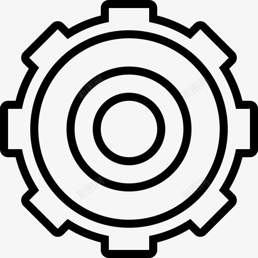 背景氛围链轮图标svg_新图网 https://ixintu.com 氛围 环境 背景 链轮