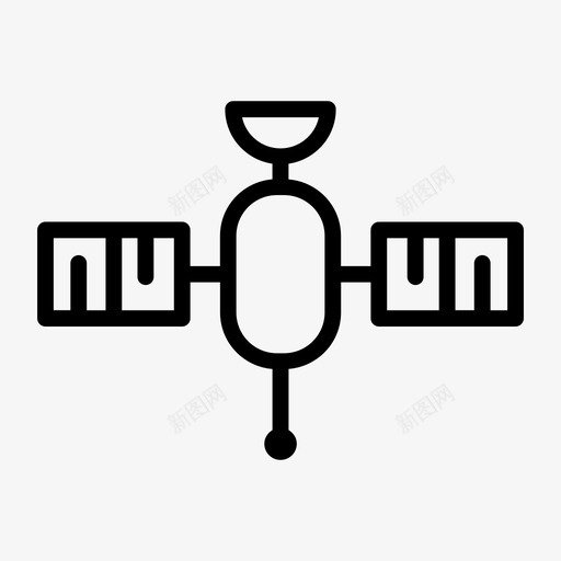 卫星卫星相机天空卫星图标svg_新图网 https://ixintu.com 卫星 天空 太空 机器 相机