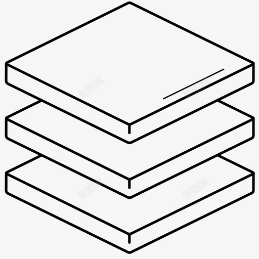 分层面板切片图标svg_新图网 https://ixintu.com 分层 切片 堆叠 面板