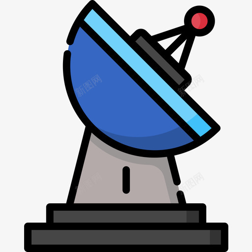 卫星技术88线性彩色图标svg_新图网 https://ixintu.com 卫星 技术88 线性彩色