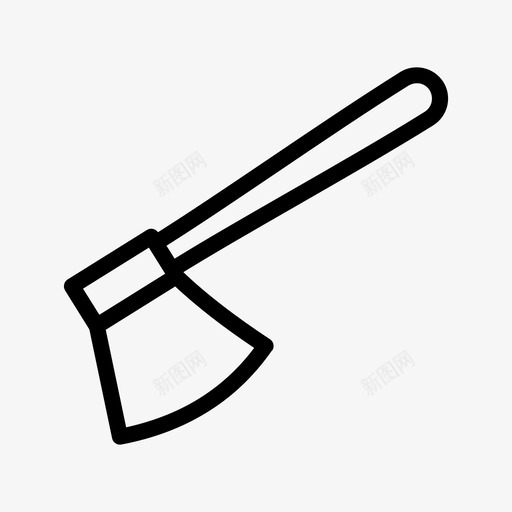 斧头劈柴砍柴图标svg_新图网 https://ixintu.com 劈柴 斧头 砍柴