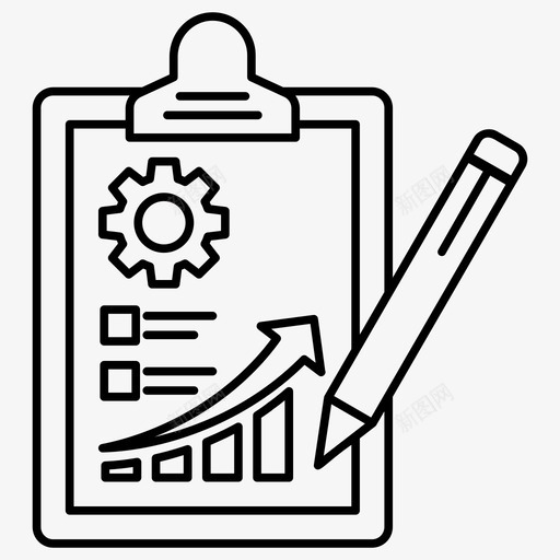 统计报告数据分析图表图标svg_新图网 https://ixintu.com 信息元素集线向量图标 图表 市场调查 数据分析 统计 统计报告