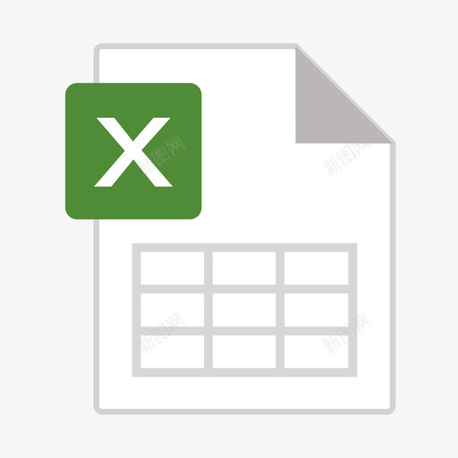 Excel文档svg_新图网 https://ixintu.com Excel文档 多色 简约