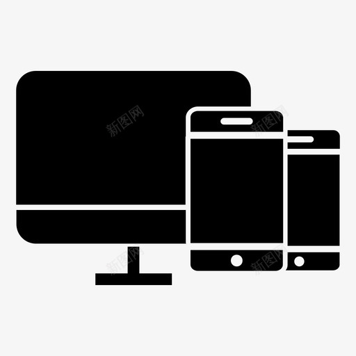 自适应布局自适应界面设备图标svg_新图网 https://ixintu.com web 响应 屏幕 布局 开发 用户界面 界面 自适 设备 适应