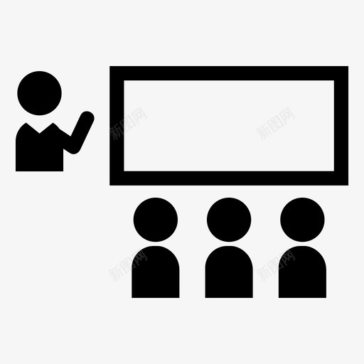 教师学生课堂图标svg_新图网 https://ixintu.com 学生 教师 教育 课堂