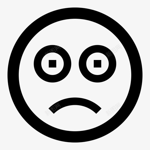 悲伤微笑有用的图标头svg_新图网 https://ixintu.com 微笑 悲伤 有用的图标头