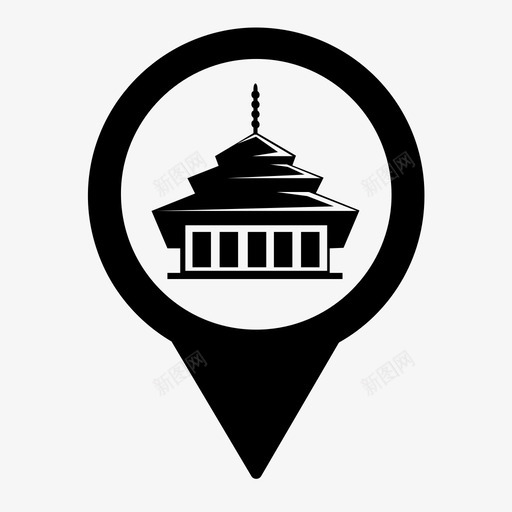 建筑物状态位置万隆建筑物状态图标svg_新图网 https://ixintu.com 万隆 位置 地点 建筑物 标志 状态