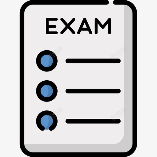 考试学历206线颜色图标svg_新图网 https://ixintu.com 学历 考试 颜色