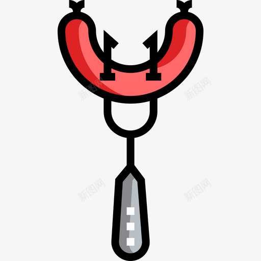 香肠烧烤21原色图标svg_新图网 https://ixintu.com 原色 烧烤21 香肠