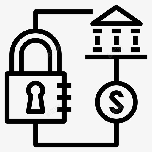 证券银行金融货币图标svg_新图网 https://ixintu.com 数字 证券 货币 金融 银行 隐私