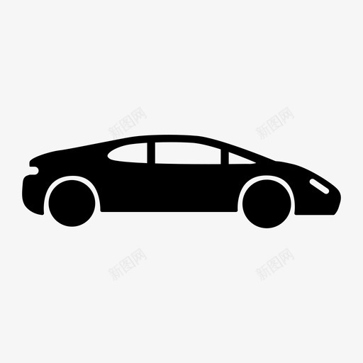 跑车快车赛车图标svg_新图网 https://ixintu.com 快车 赛车 跑车