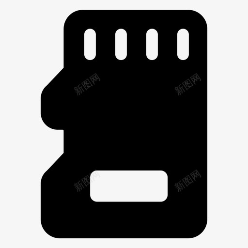 sd卡文件内存图标svg_新图网 https://ixintu.com micro sd 内存 字形 存储 文件