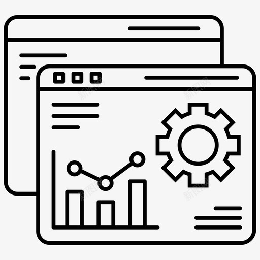网站开发数据分析信息图形元素图标svg_新图网 https://ixintu.com 信息 元素 向量 图形 图标 数据分析 统计 网站开发 网络 配置 集线