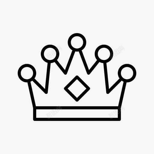 皇冠皇冠珠宝王冠图标svg_新图网 https://ixintu.com 王冠 珠宝 皇冠