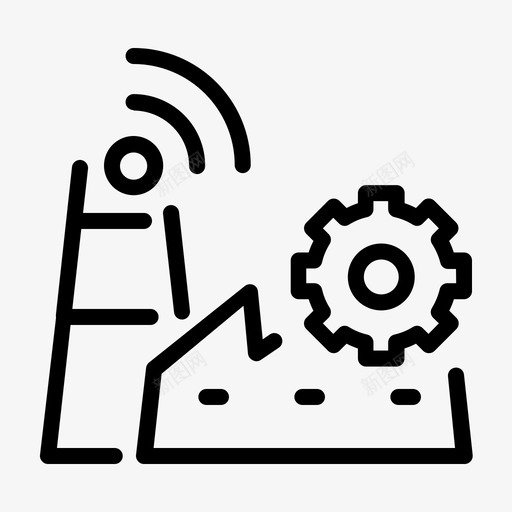 数字工厂自动化数字化图标svg_新图网 https://ixintu.com 数字化 数字工厂 数字工厂和物联网 物联网 自动化
