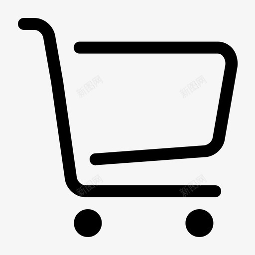 购物车线条svg_新图网 https://ixintu.com 购物车线条