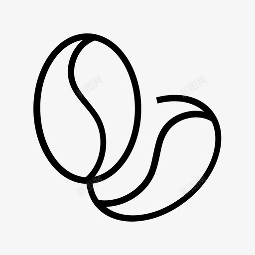 咖啡豆咖啡因咖啡店线图标集1svg_新图网 https://ixintu.com 咖啡因 咖啡店线图标集1 咖啡豆