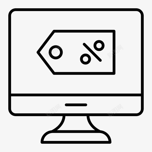 折扣电脑电子商务图标svg_新图网 https://ixintu.com 2019 优惠 图标 在线 在线购物 屏幕 折扣 电子商务 电脑 线路