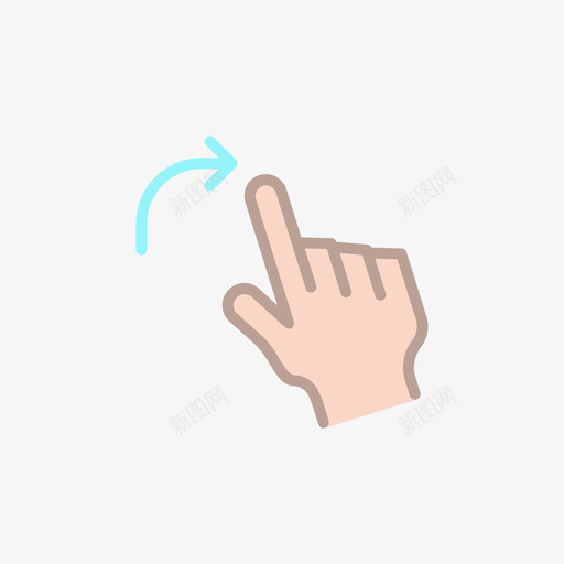 移动触摸手势7线条颜色图标svg_新图网 https://ixintu.com 手势 移动 线条 触摸 颜色