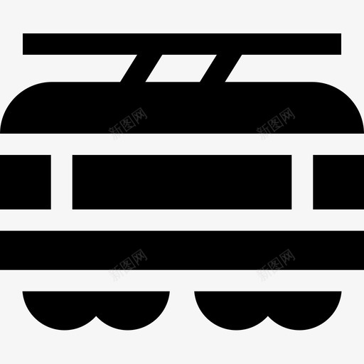有轨电车车辆和运输车3辆满载图标svg_新图网 https://ixintu.com 有轨电车 满载 车辆和运输车3辆
