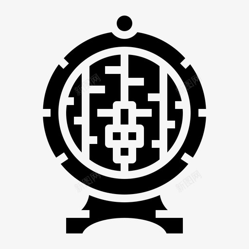 木桶酒桶图标svg_新图网 https://ixintu.com 圣帕特里克节固体 木桶 桶 酒 食物