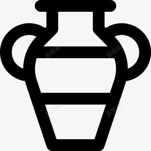 Vase埃及41直纹图标svg_新图网 https://ixintu.com Vase 埃及41 直纹