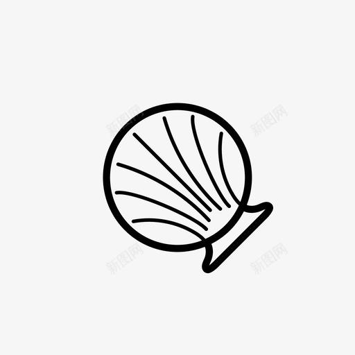 贝壳蛤蜊珍珠图标svg_新图网 https://ixintu.com 海滨 珍珠 蛤蜊 贝壳