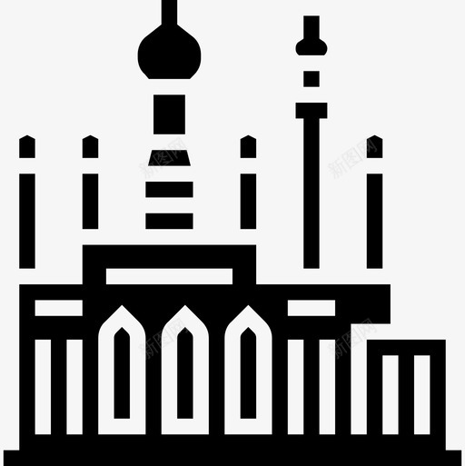 文莱亚洲国家地标2坚固图标svg_新图网 https://ixintu.com 亚洲国家 地标 坚固 文莱