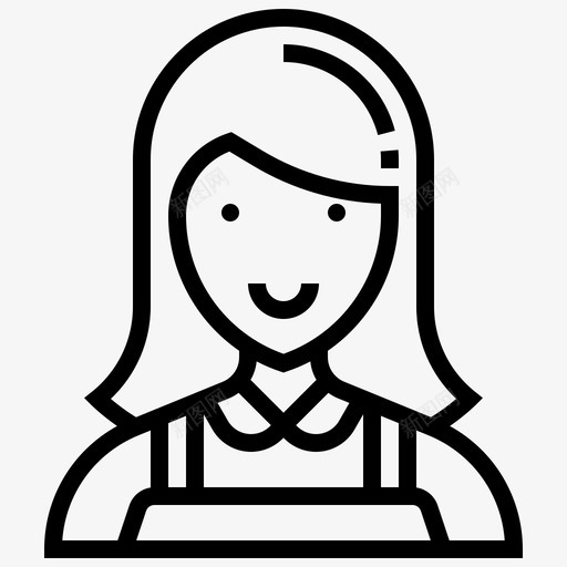 保姆职业女性直系亲属图标svg_新图网 https://ixintu.com 保姆 直系亲属 职业女性