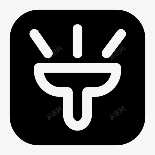 手电筒应用元素图标svg_新图网 https://ixintu.com 元素 实心 应用 手电筒 用户界面 移动