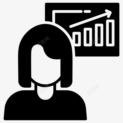商业分析师商人经济学家图标svg_新图网 https://ixintu.com 专家 分析师 商业 商人 头脑 字形 技术 收缩 现代 经济学家 金融