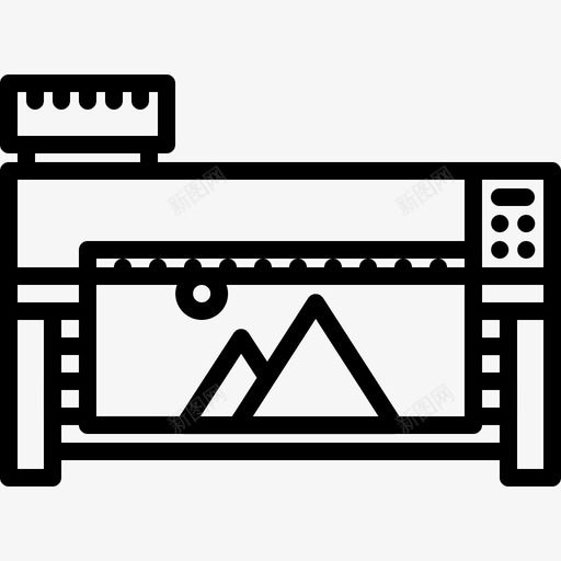绘图仪品牌5线性图标svg_新图网 https://ixintu.com 品牌 线性 绘图仪