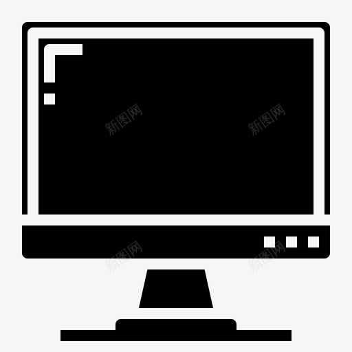 监视器电子装置15填充图标svg_新图网 https://ixintu.com 填充 电子装置15 监视器
