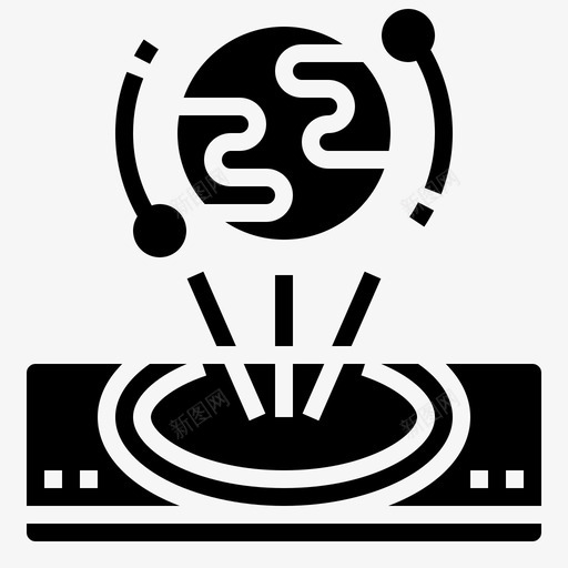 全息图虚拟现实75字形图标svg_新图网 https://ixintu.com 全息图 字形 虚拟现实